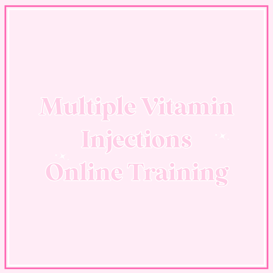 Online Vitamin Injection Training Course